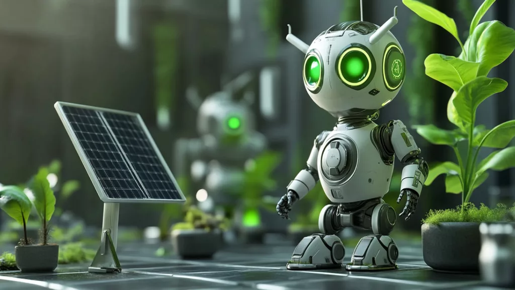 Green technology robot sensors made with sustainable materials