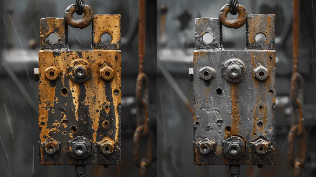 Protected and corroded load cell failure