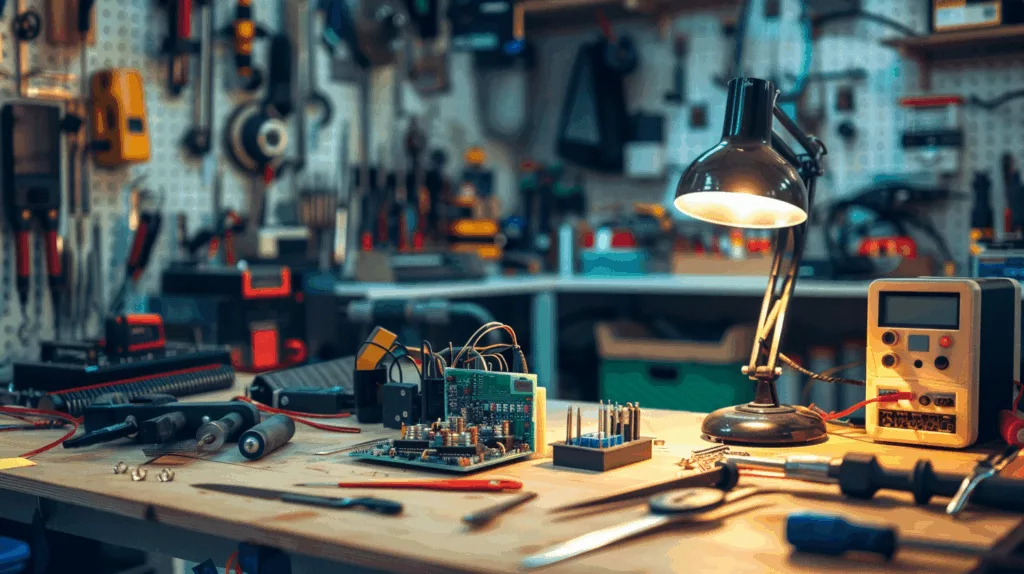 DIY setup of a load cell sensor with calibration weights and tools